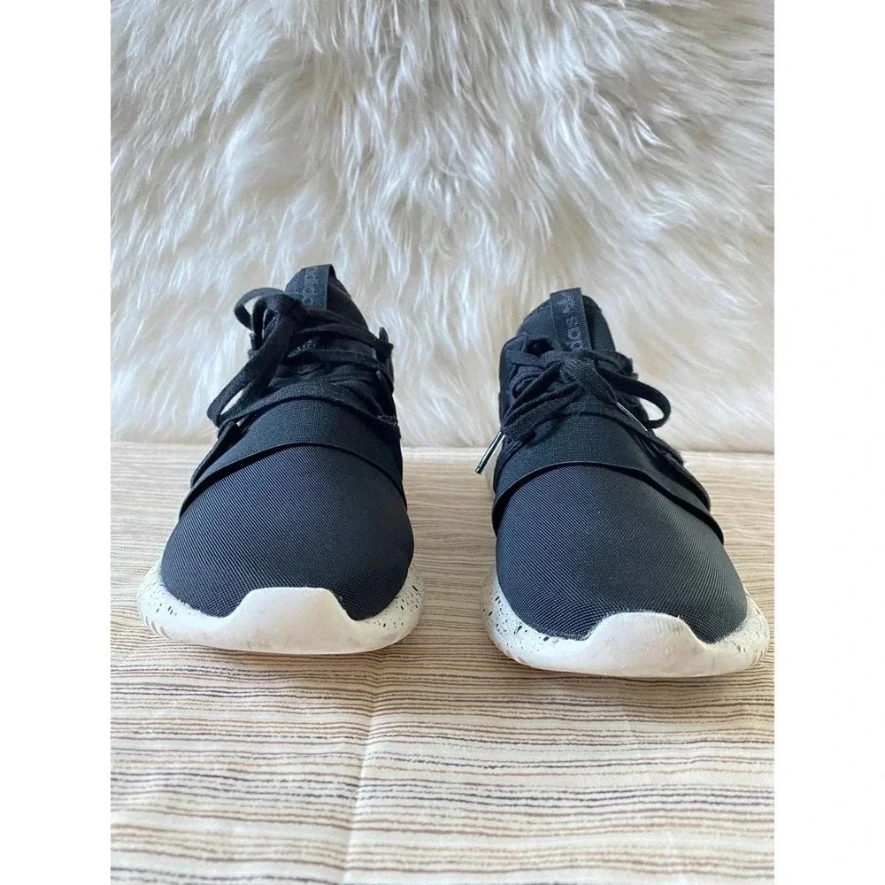 Adidas Tubular Men's PYV Male Size US 6.5 Black White Athletic Lace-Up Sneakers